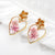 Frida Heart Shape Flower Resin Earrings