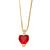 Frida Heart Shape Inlay Zircon Copper Necklace