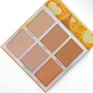 BH Cosmetics Belgian Waffle 6 Color Baked Bronzer & Highlighter Palette
