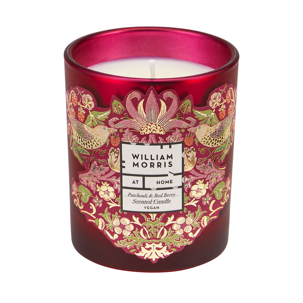 William Morris Home Friendly Welcome - Patcouli & Red Berry Scented Candle
