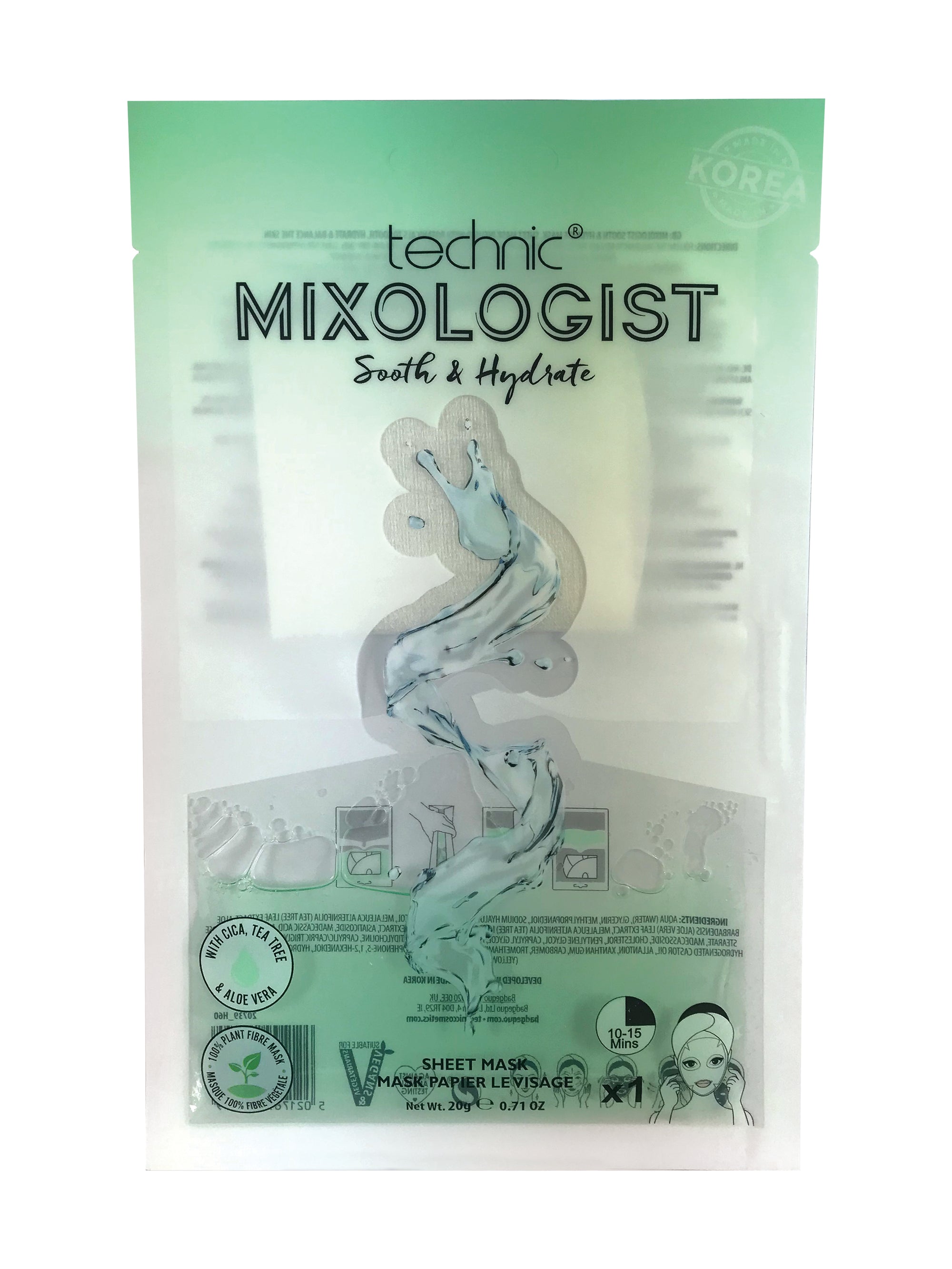 Technic Mixologist Soothing and Hydrating Sheet Mask