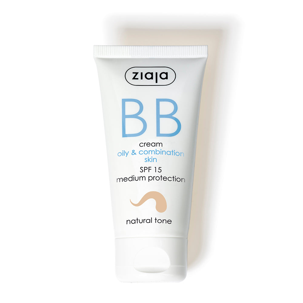Ziaja BB Cream Oily/ Combination Skin Natural Tone SPF 15  50ml