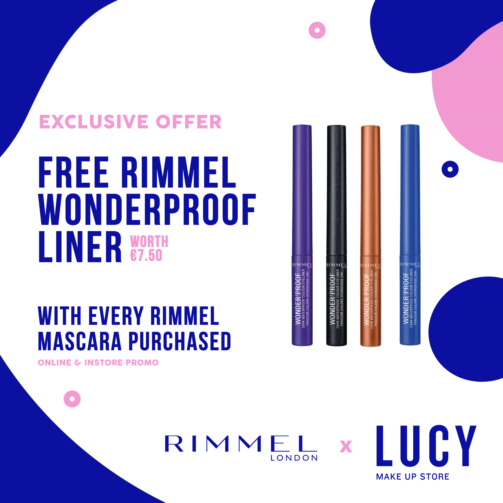 Buy any Rimmel Mascara Get an Eyeliner for Free