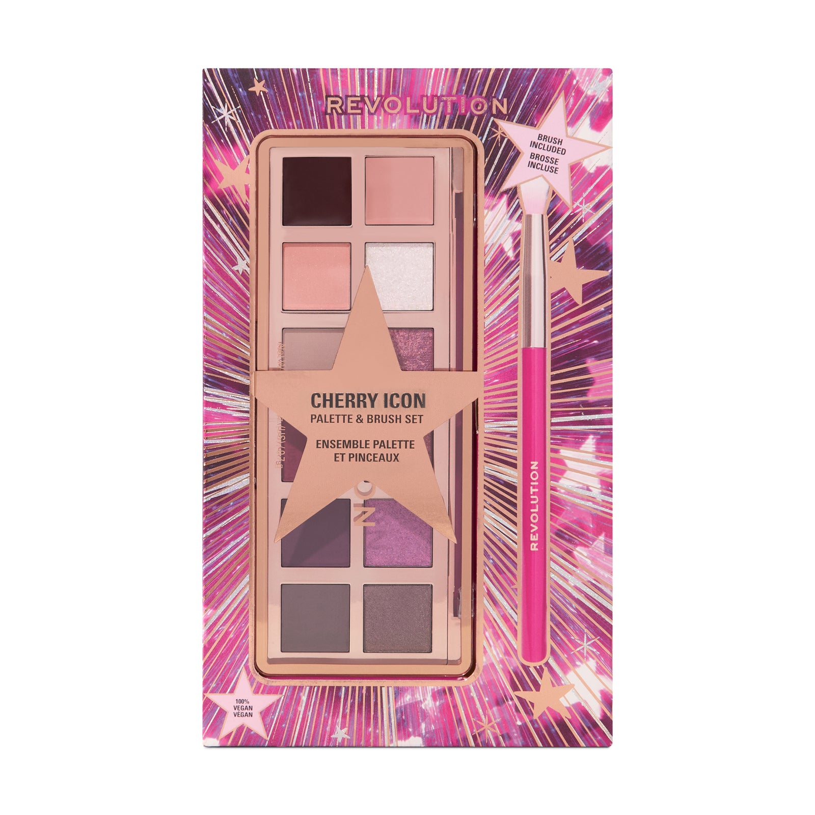 Revolution Cherie Icon Eye Shadow Palette And Brush Set