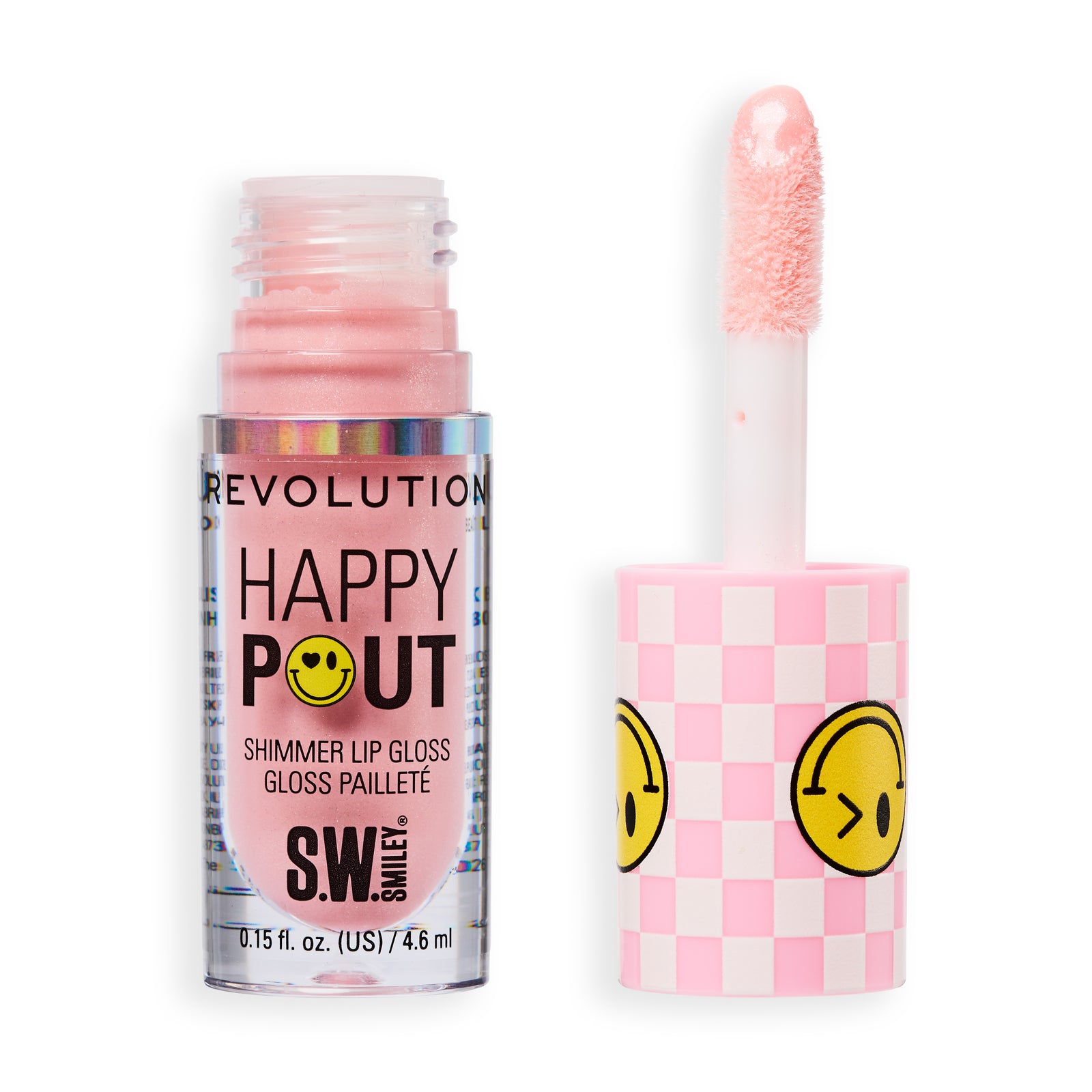 Revolution X S.W.Smiley Happy Pout Lip Gloss Pink Bliss