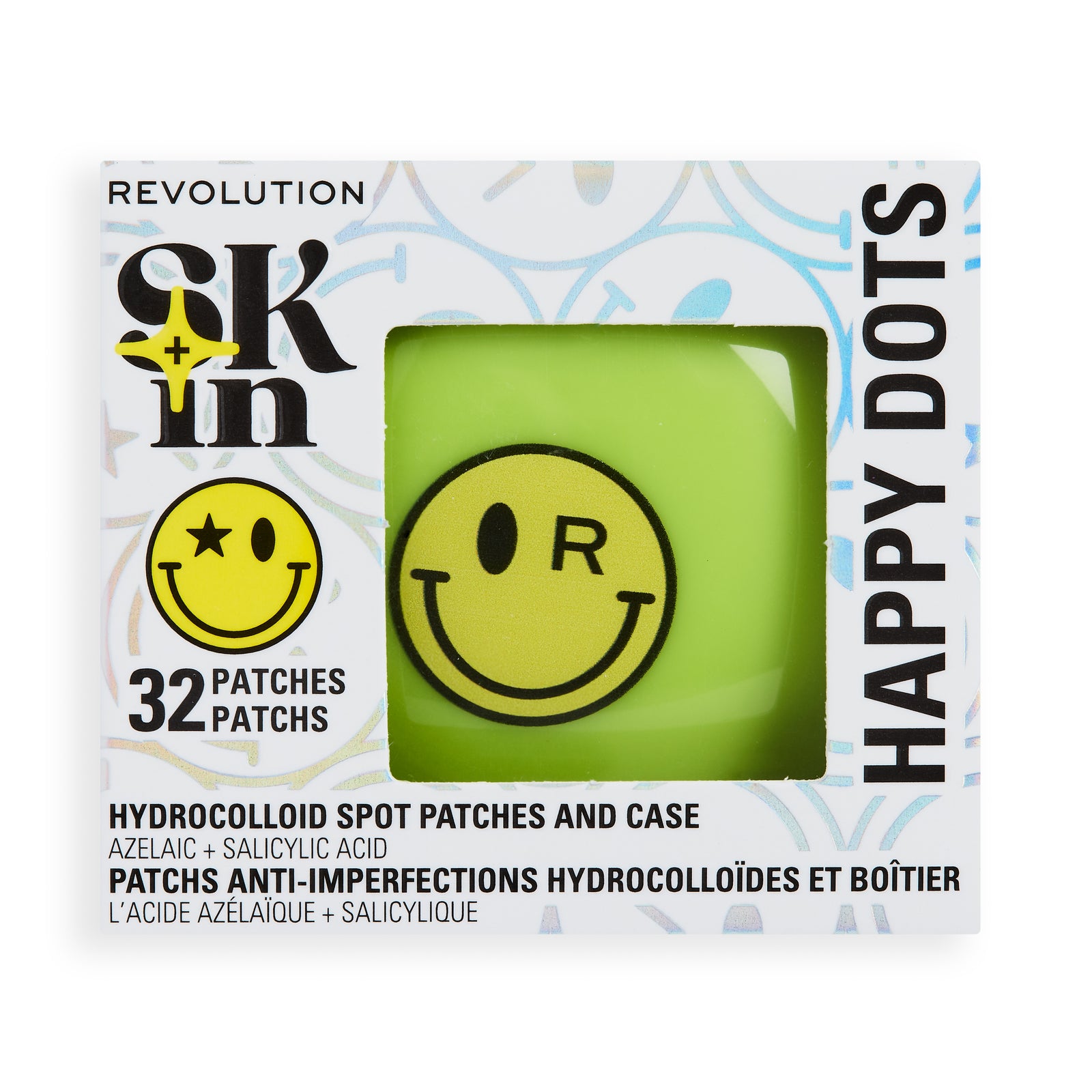 Revolution X S.W.Smiley Happy Dots Hydrocolloide Spot Patches & Case