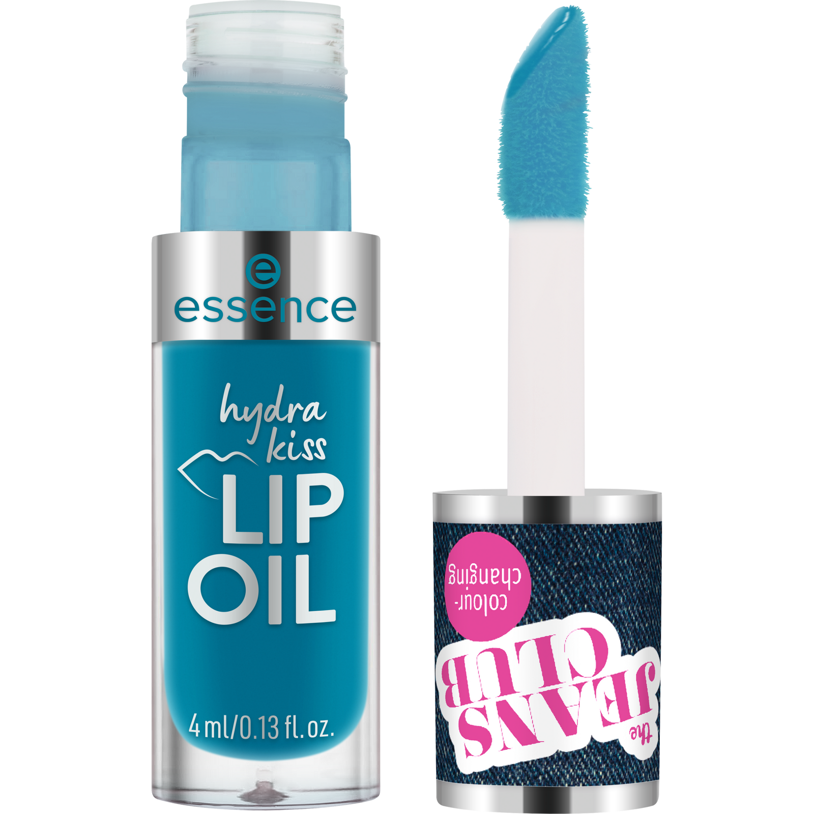 essence the JEANS CLUB colour-changing hydra kiss lip oil