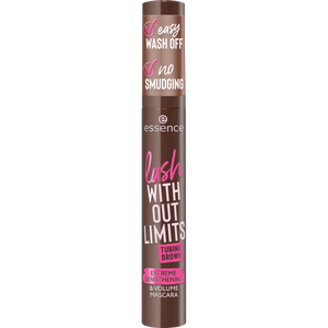 essence lash WITHOUT LIMITS TUBING BROWN EXTREME LENGTHENING & VOLUME MASCARA