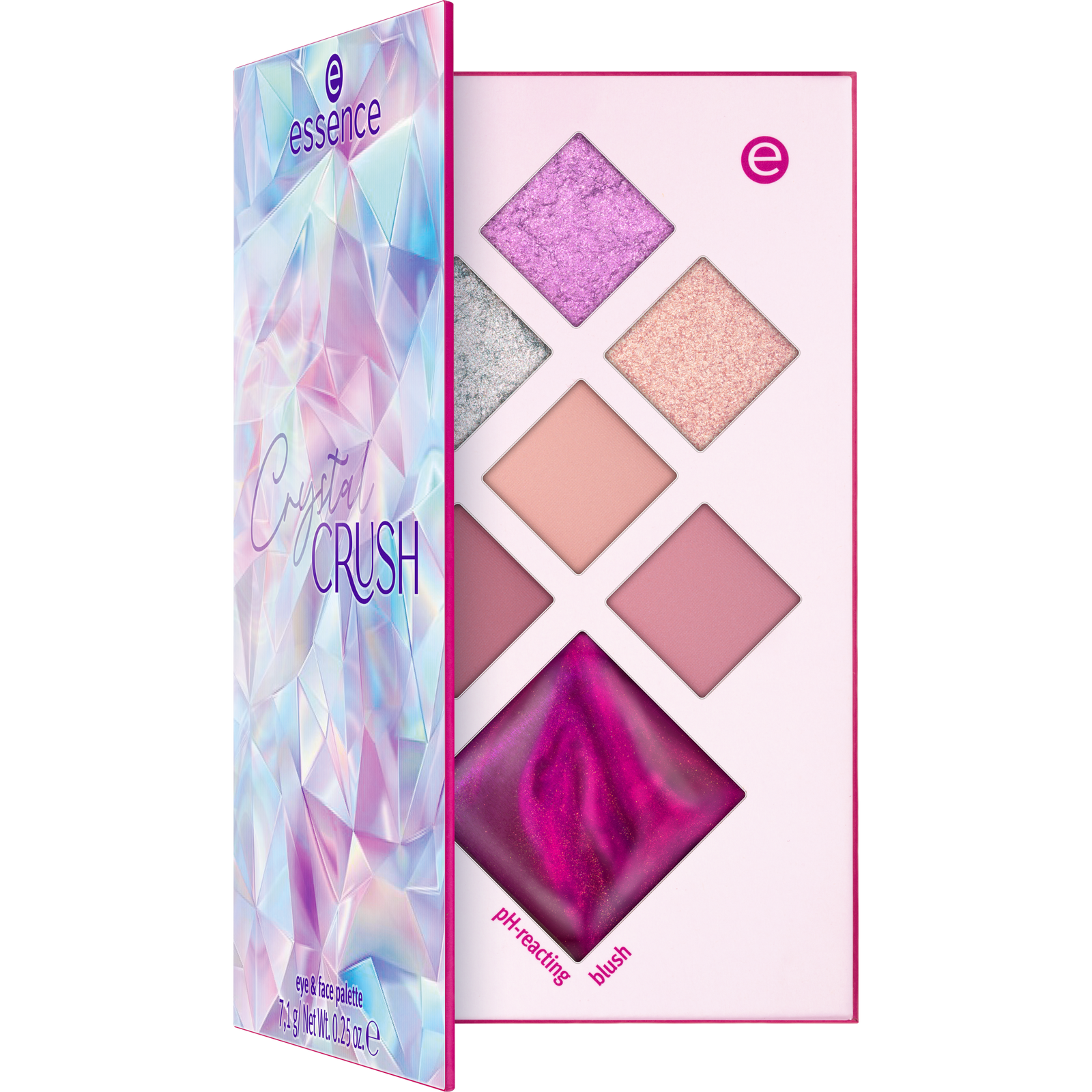 essence CRYSTAL CRUSH eye & face palette