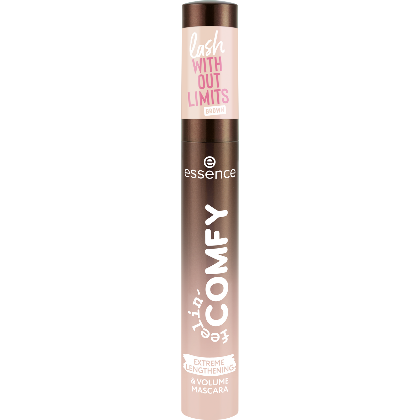 essence feelin' comfy lash WITHOUT LIMITS BROWN EXTREME LENGTHENING & VOLUME MASCARA