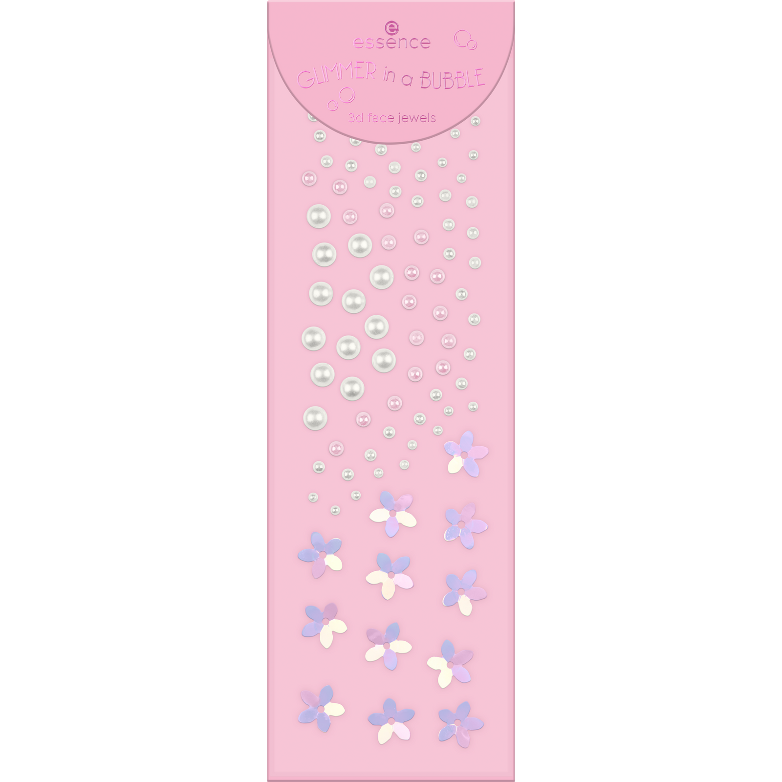 essence GLIMMER IN A BUBBLE 3d face jewels
