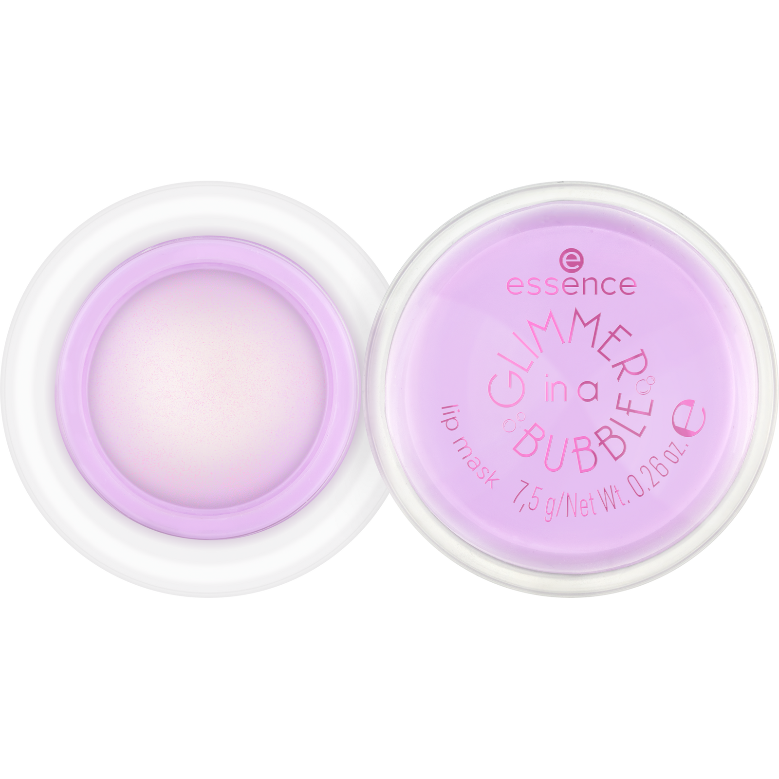 essence GLIMMER IN A BUBBLE lip mask