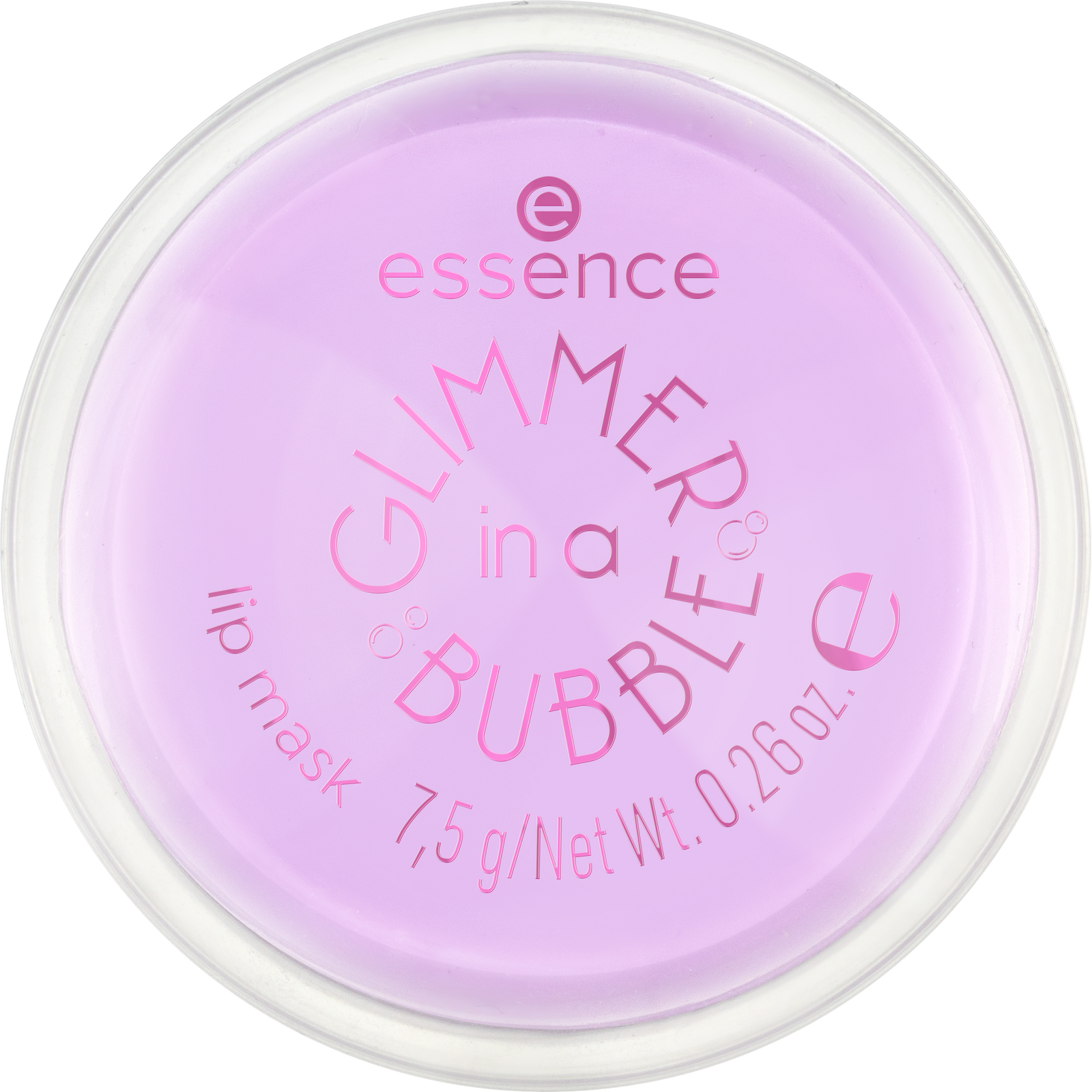 essence GLIMMER IN A BUBBLE lip mask