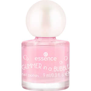 essence GLIMMER IN A BUBBLE nail polish