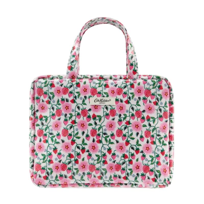 Heathcote & Ivory  Wash Bag With Handles - Strawberry