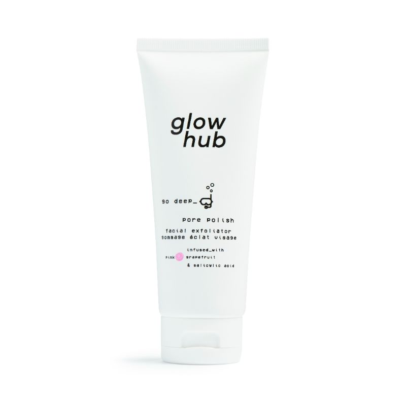 Glow Hub pore polish facial exfoliator