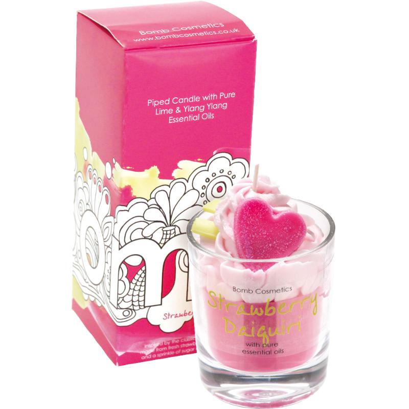 Bomb Cosmetics Strawberry Daiquiri - Piped Candle