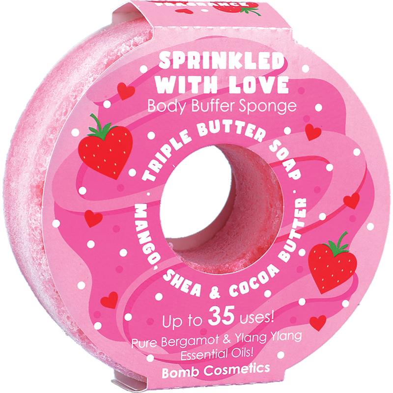 Bomb Cosmetics Sprinkled With Love Donut - Body Buffer