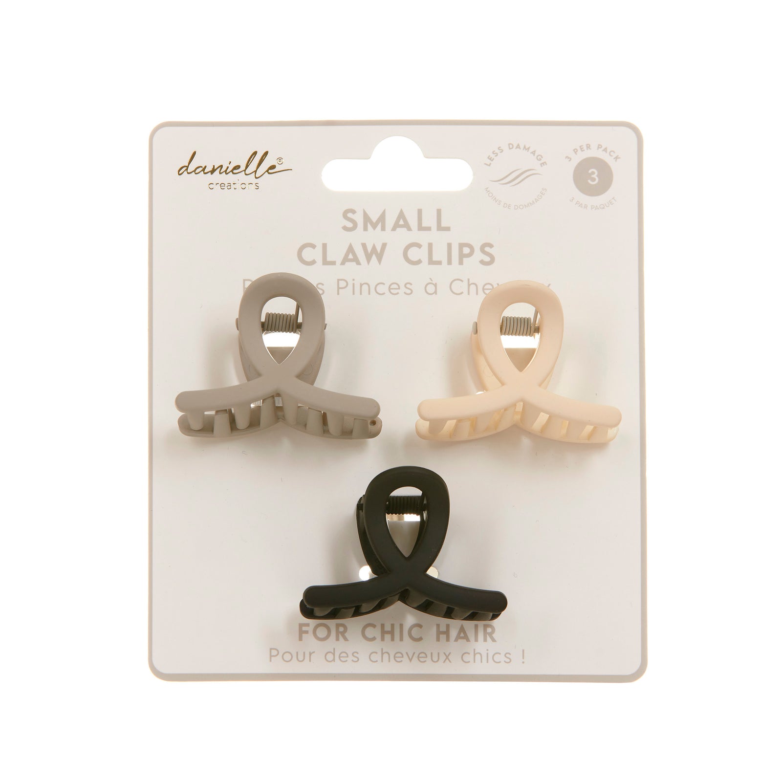 Danielle -  Mini Claw Clips - 3 Pack