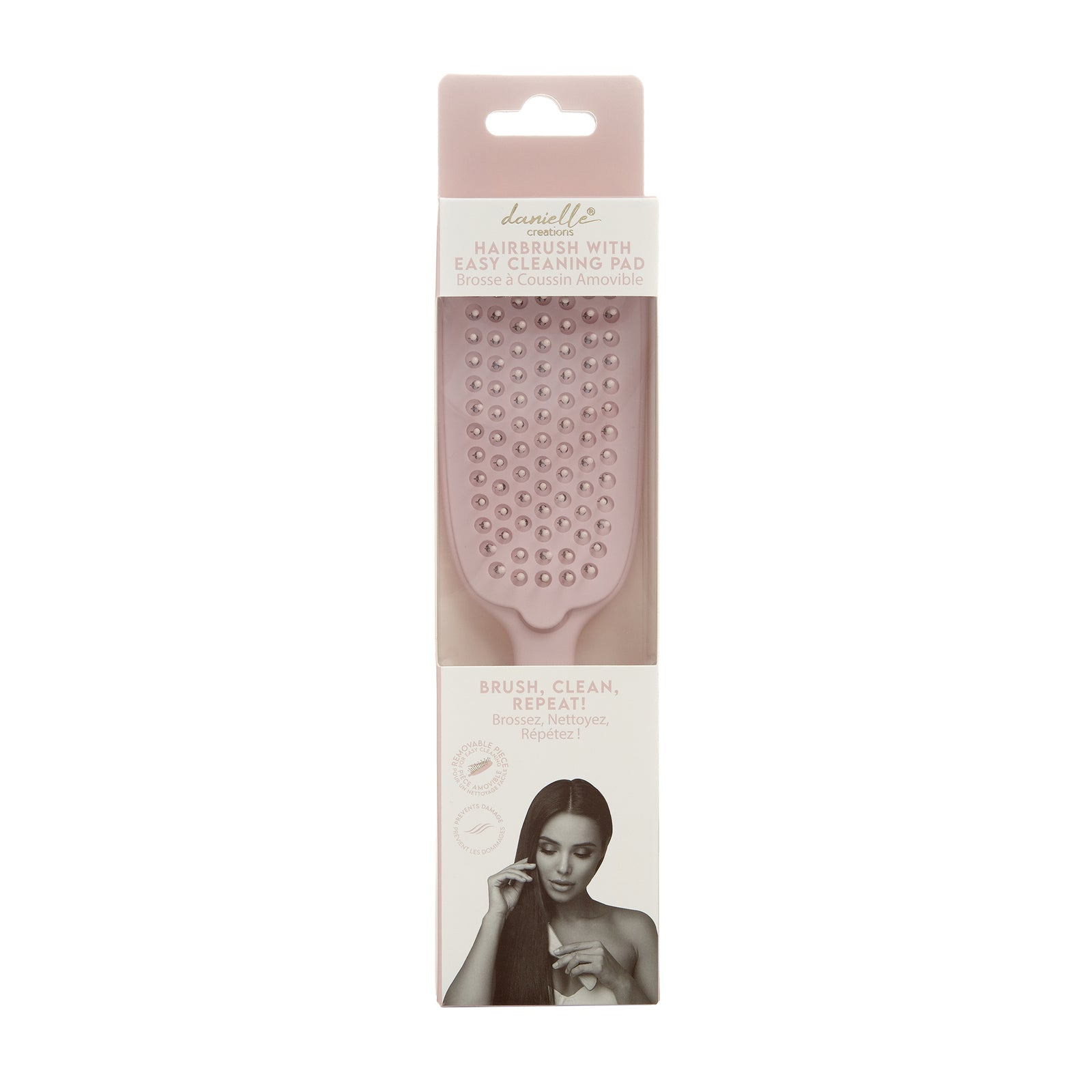 Danielle -  Hairbrush With Easy Cleaning Pad