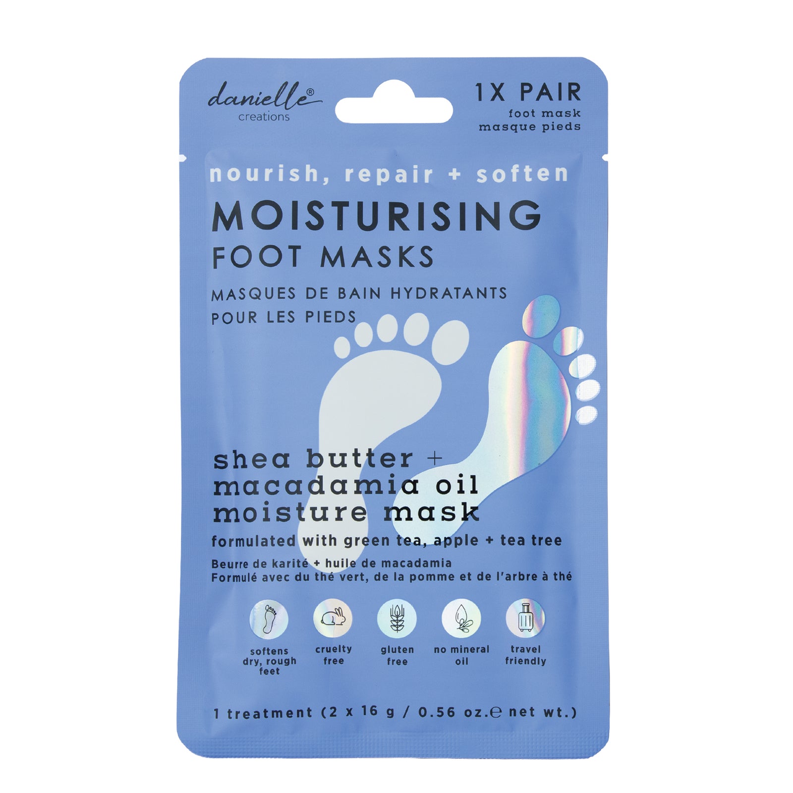 Danielle Dc Moisturising Foot Mask 1 Pair