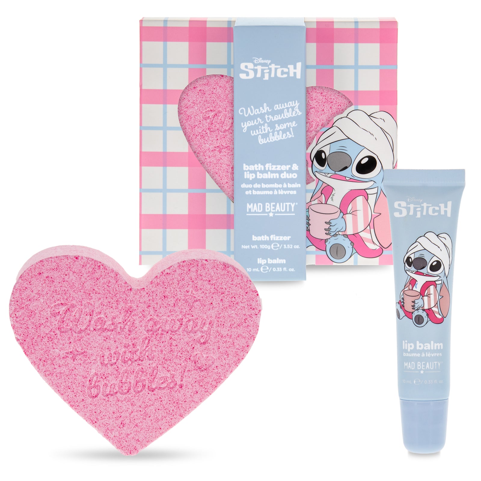Stitch Pamper Fizzer & Lip Balm