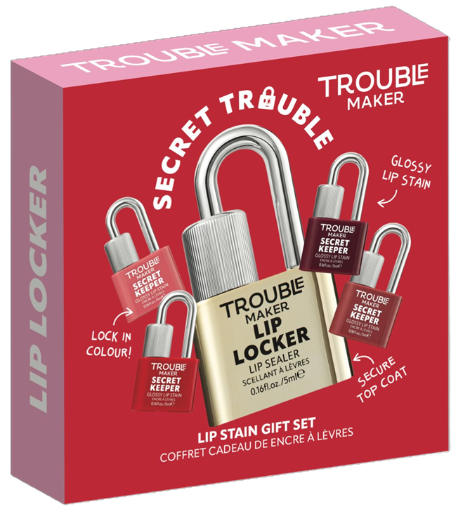 Trouble Maker Secret Trouble Lip Locker and Secret Keeper Lip Stain Set