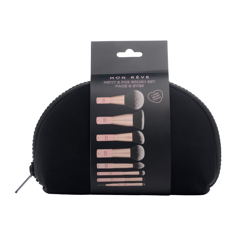 Mon Reve Les Petit Set 8Pcs Pouch Brush Face & Eyes