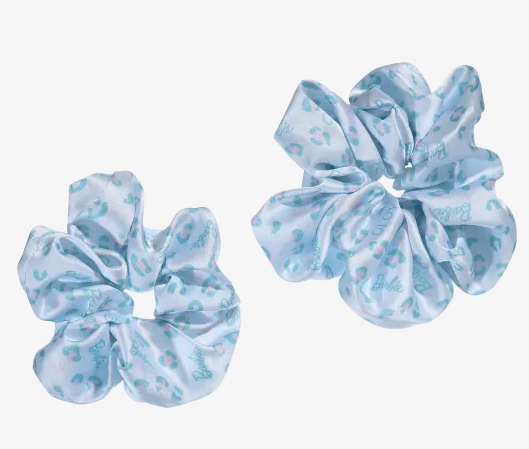 Glov Barbie Scrunchies L Size X2 Pack Pink + Blue Panther