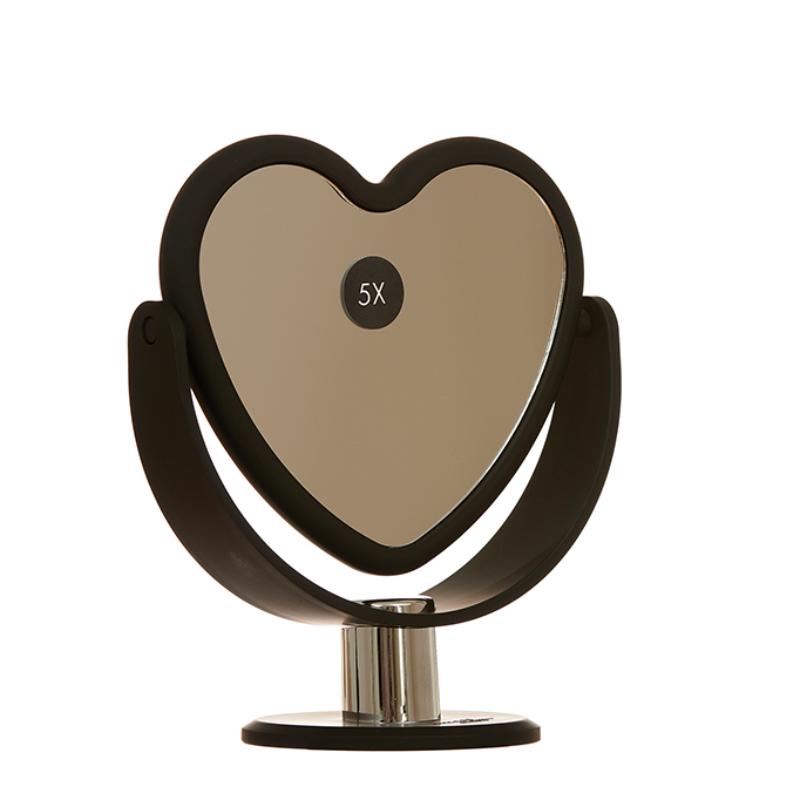 Danielle Heart Vanity Mirror - Black