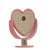 Danielle Heart Mirror - Pink