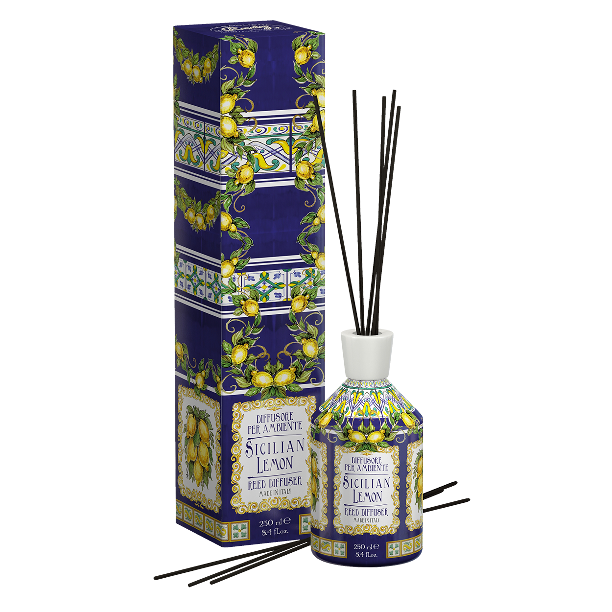 Maioliche Room Frag With Sticks - Sicilian Lemon