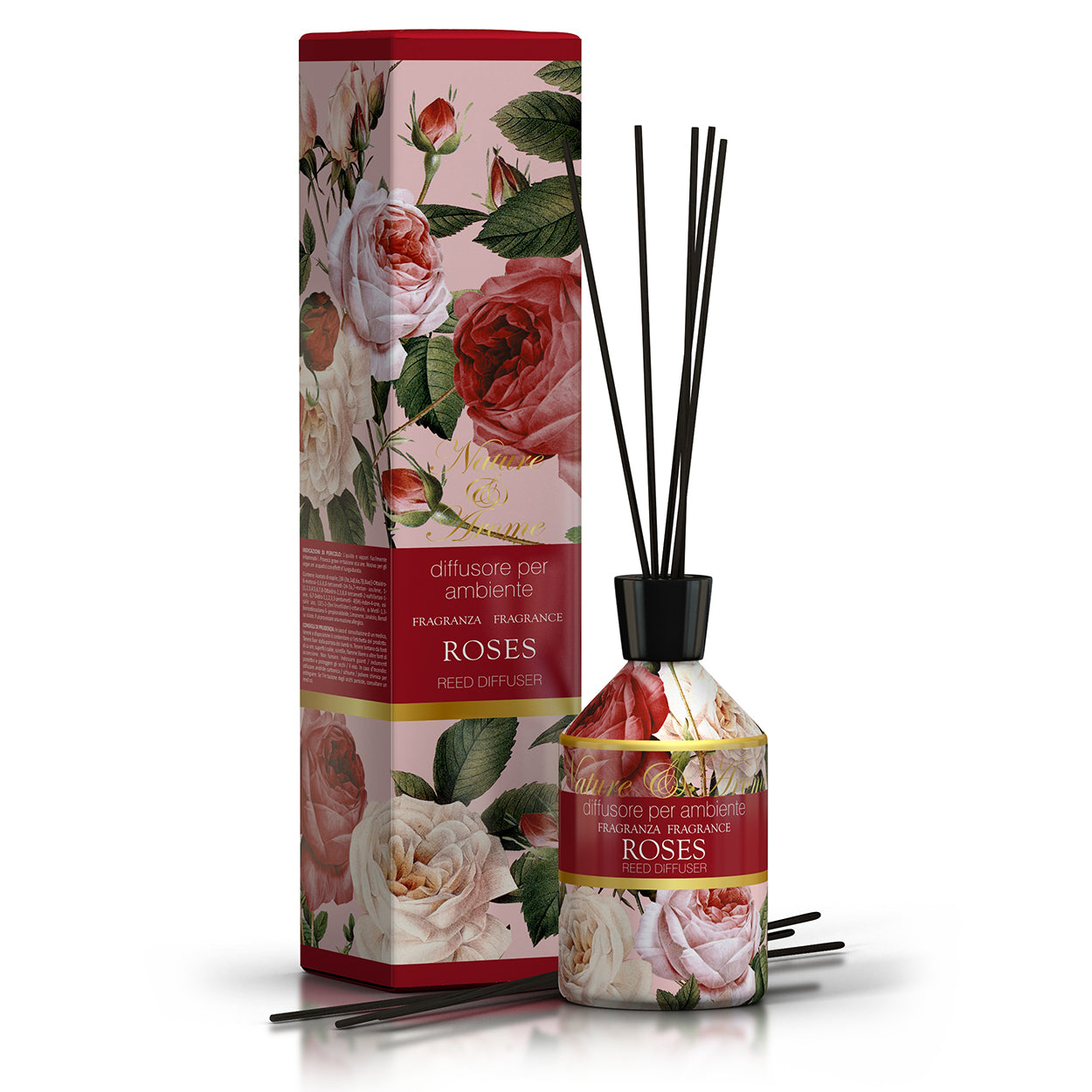 Nature&Arome  Room Fragrance W/Sticks 250Ml Roses