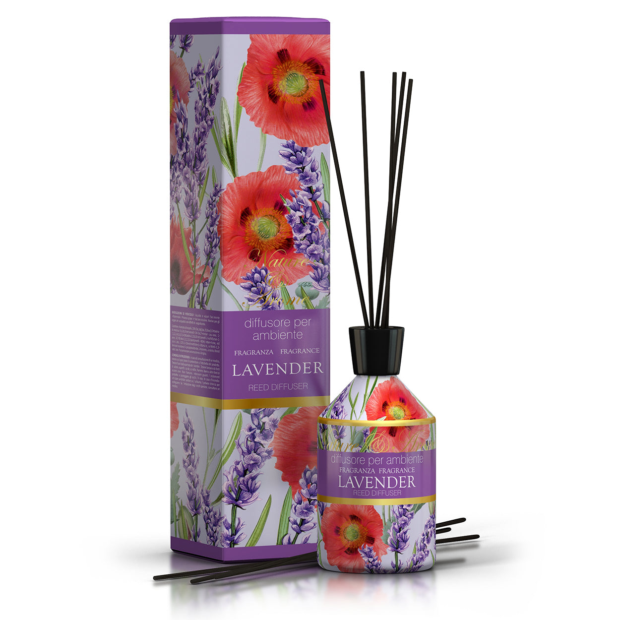 Nature&Arome Room Fragrance W/Sticks 250Ml  Lavender