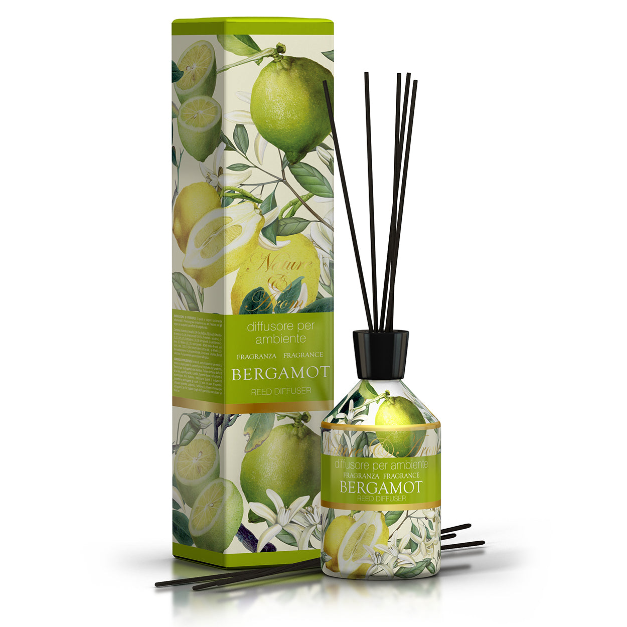 Nature&Arome Room Fragrance W/Sticks 250Ml  Bergamot