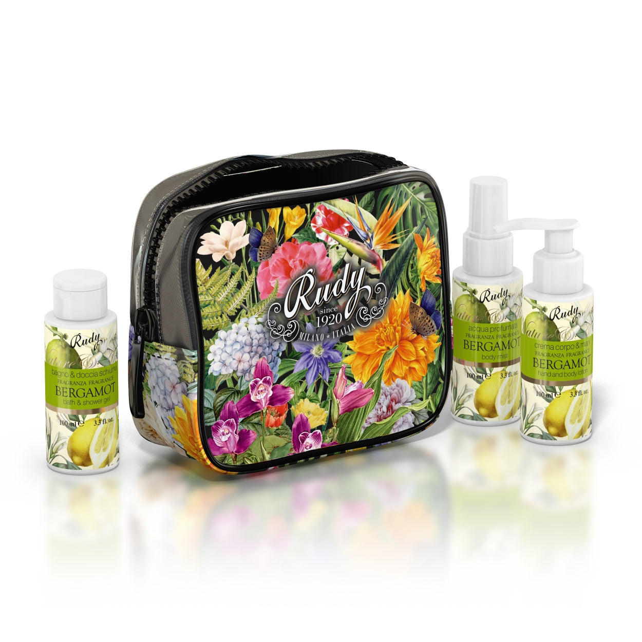 Nature&Arome Pochette W/Bath&Shower Gel+Body  Mist+Hand&Body Lotion 100Ml Bergamot