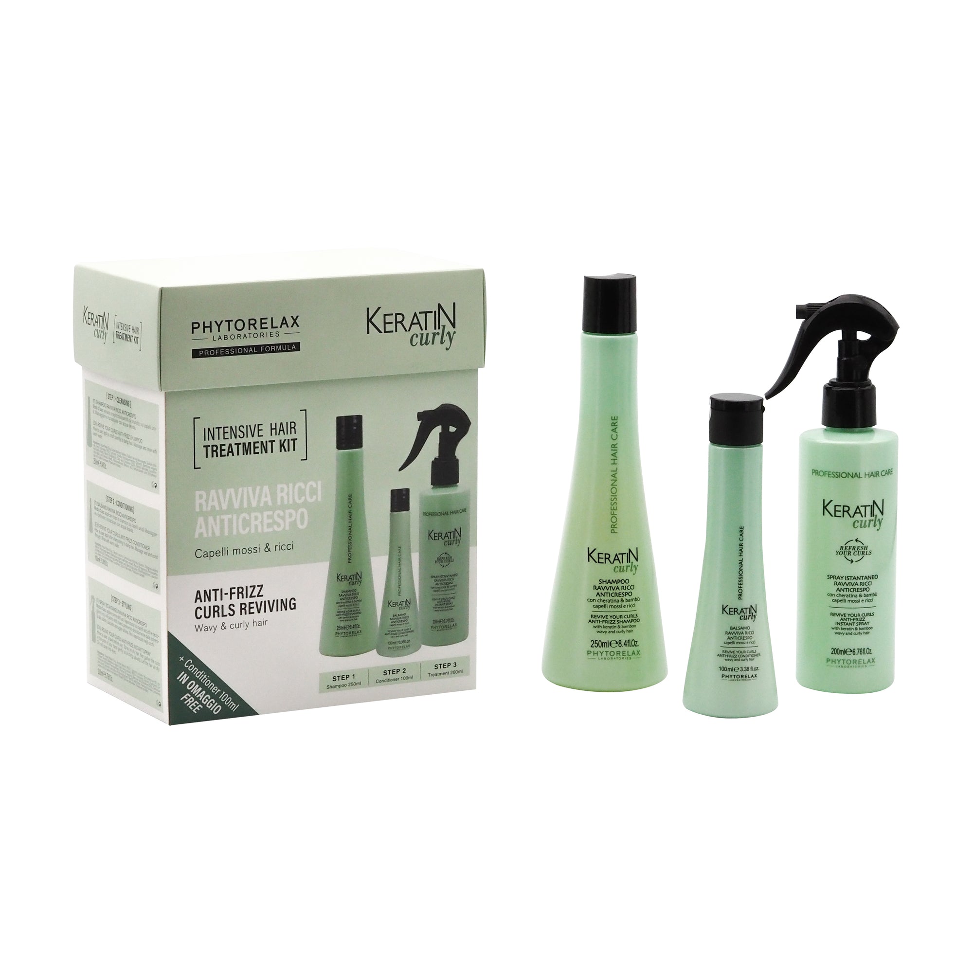 Phytorelax Keratin Curly - Curls Reviving Kit