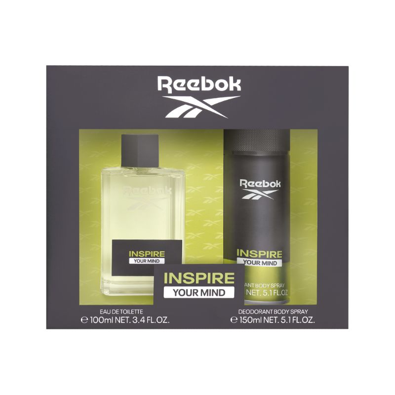 Reebok Inspire Your Mind Set Edt 100 Ml + Body Spray 150 Ml Masc