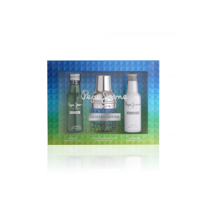 Pepe Jeans Cocktail For Him Gift Set Edt 30Ml + Shower Gel 50Ml + After Shave 50Ml