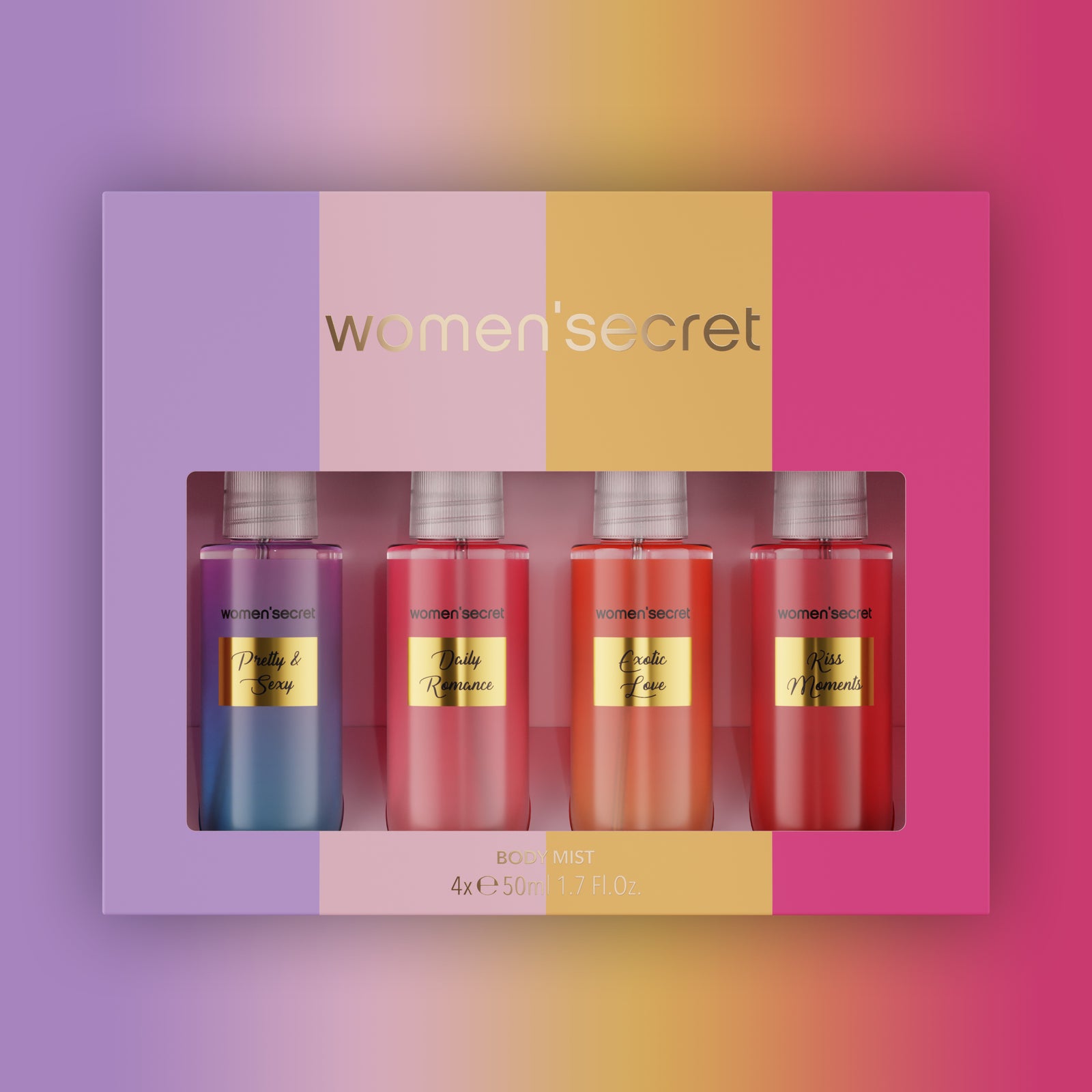 Women Secret  BODY MIST Coffret 4x50ml Color