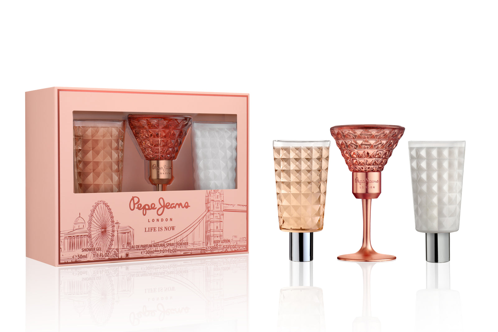 PEPE JEANS CLASSIC TRAVEL SET for HER EDP 30ml + Body Lotion 50ml + Shower Gel 50ml