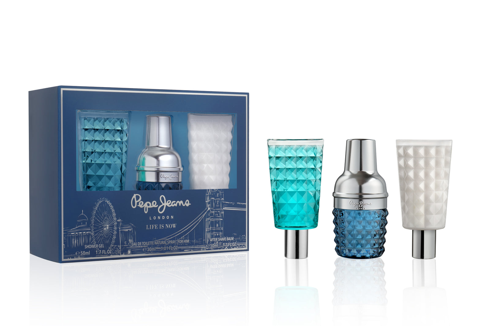 PEPE JEANS CLASSIC TRAVEL SET for HIM EDT 30ml + After Shave 50ml + Shower Gel 50ml