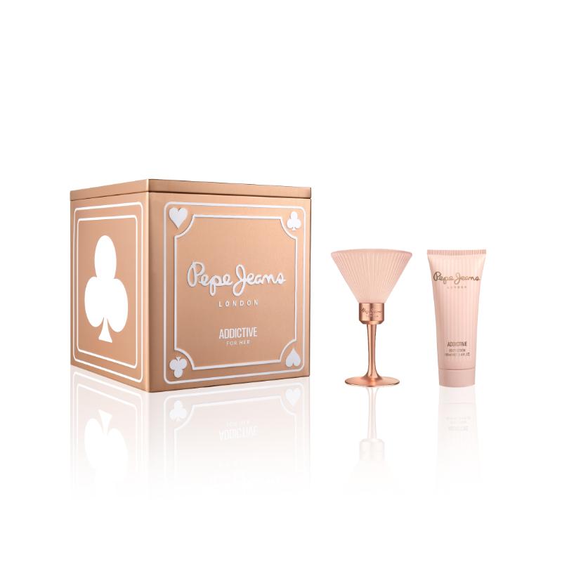 PEPE JEANS ADDICTIVE for HER SET EDP 80ml + Body Lotion 100ml