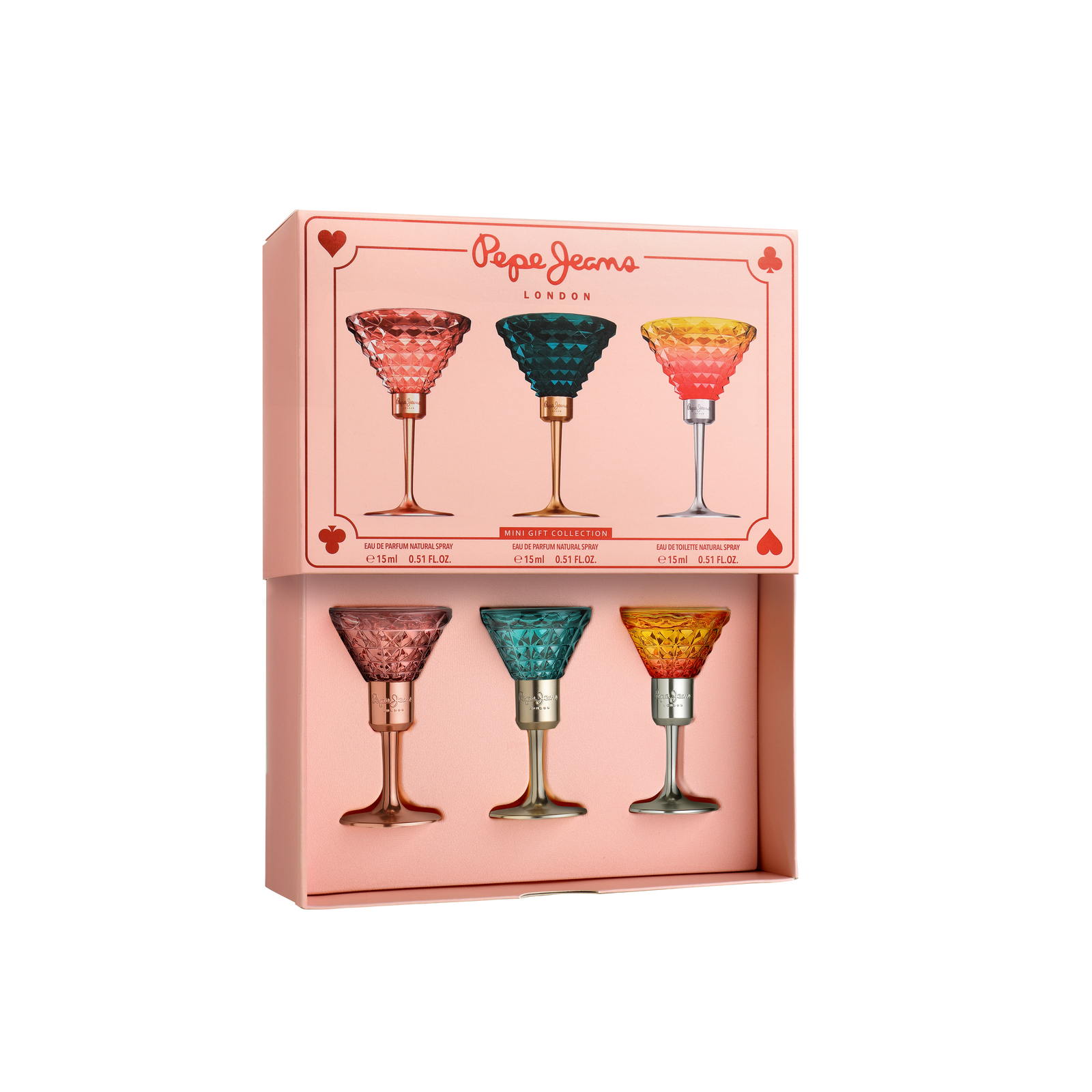 PEPE JEANS MINIATURE GIFT SET for HER 15ml LIFE IS NOW+ COCKTAIL + CELEBRATE