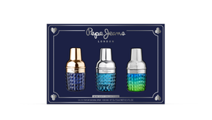 PEPE JEANS MINIATURE GIFT SET for HIM 15ml LIFE IS NOW+ COCKTAIL + CELEBRATE