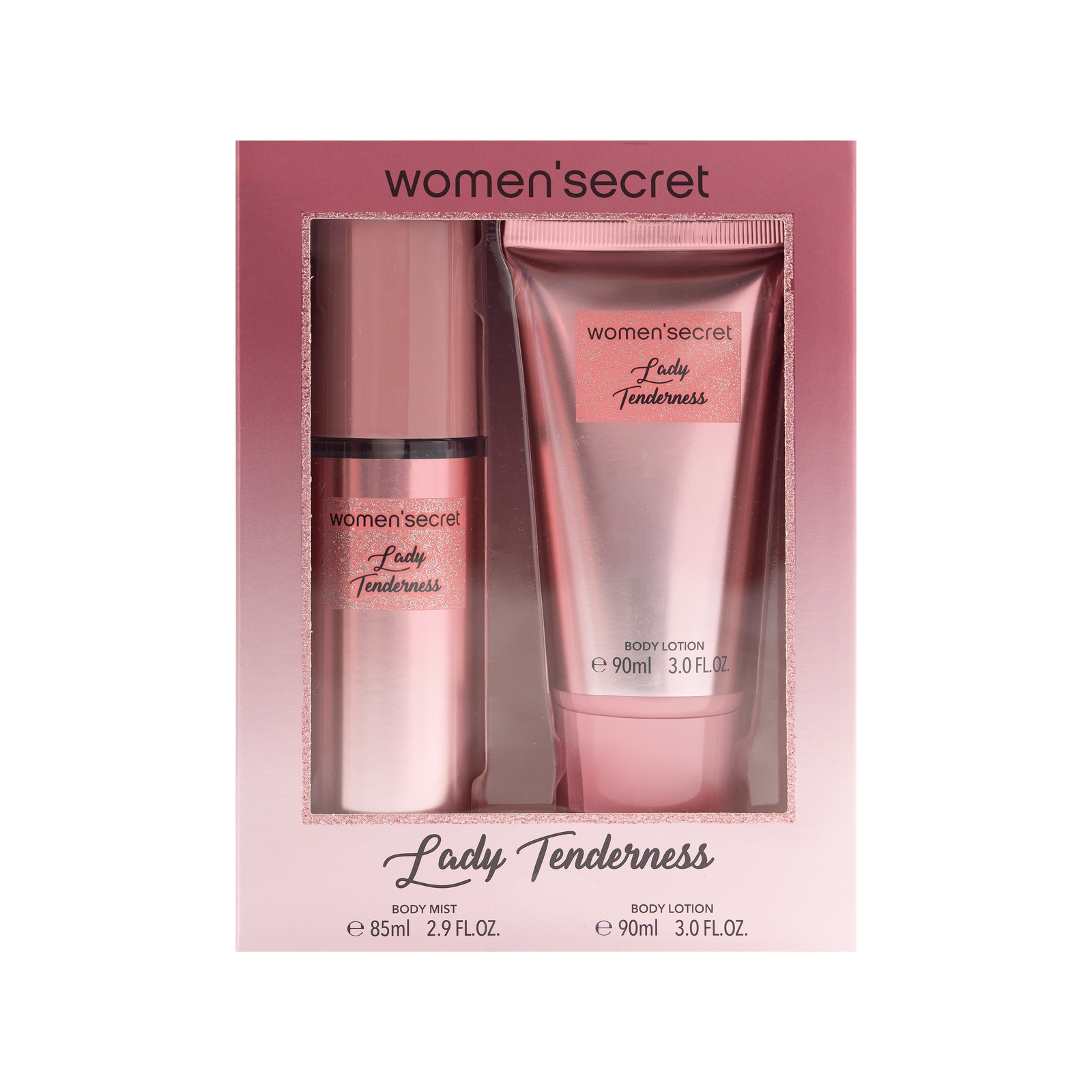 Women Secret  LADY TENDERNESS Gift Set Body Mist 85ml + Body Lotion 90ml