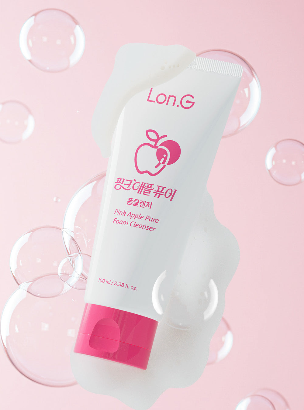 Lon.G Pink Apple Pure Foaming Cleanser