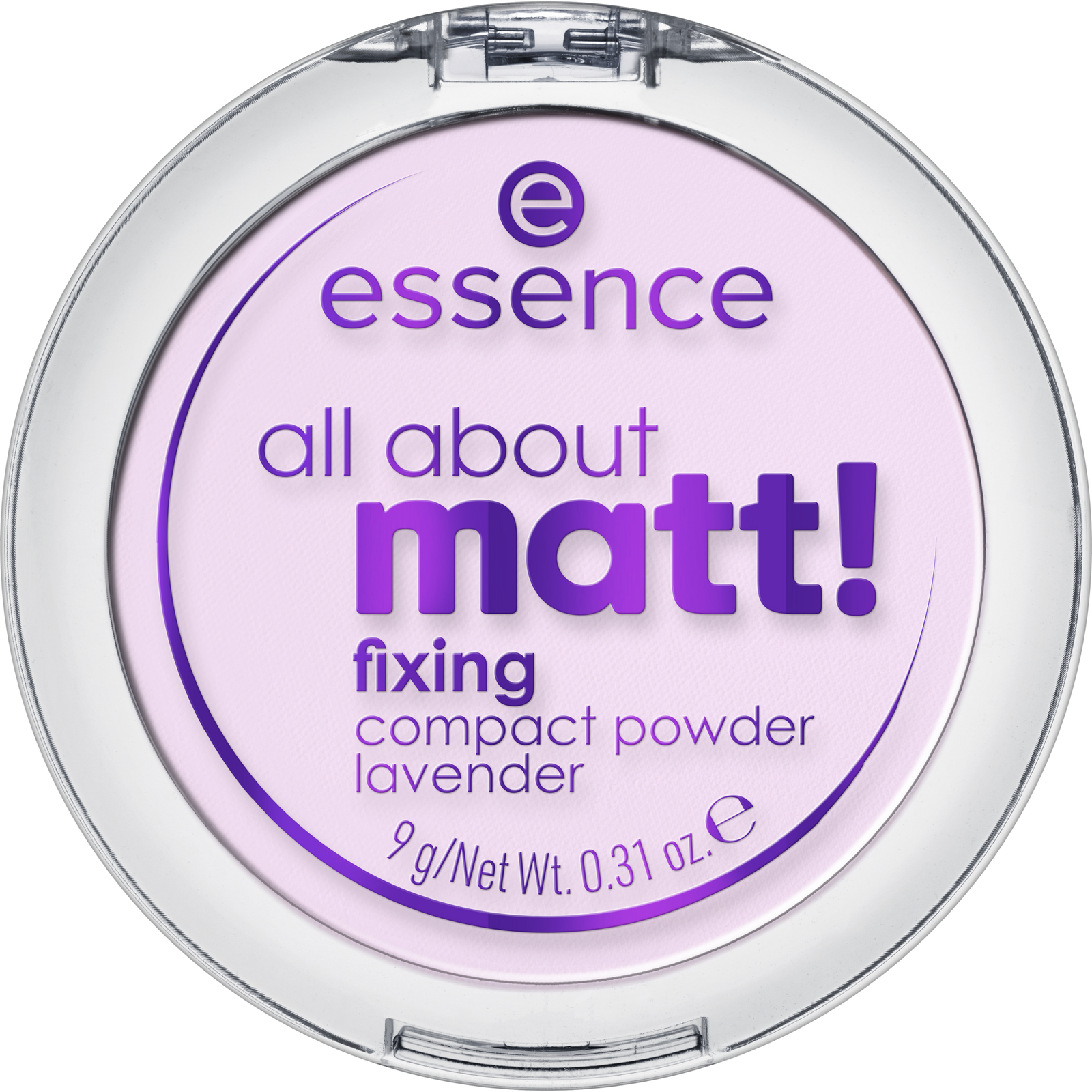 essence all about matt! fixing compact powder lavender