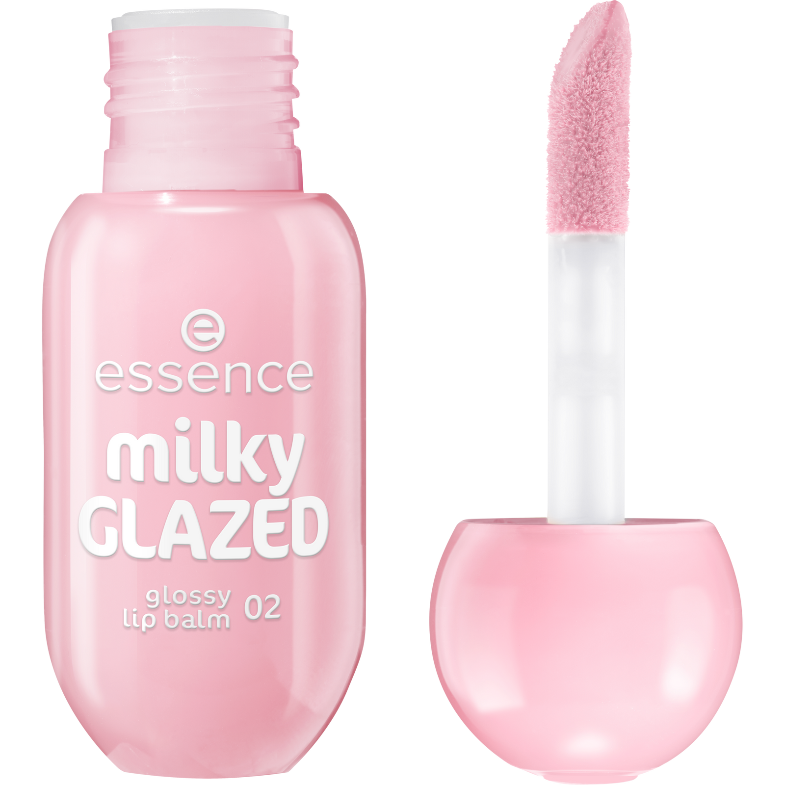 essence milky GLAZED glossy lip balm