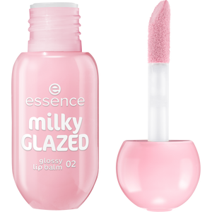 essence milky GLAZED glossy lip balm